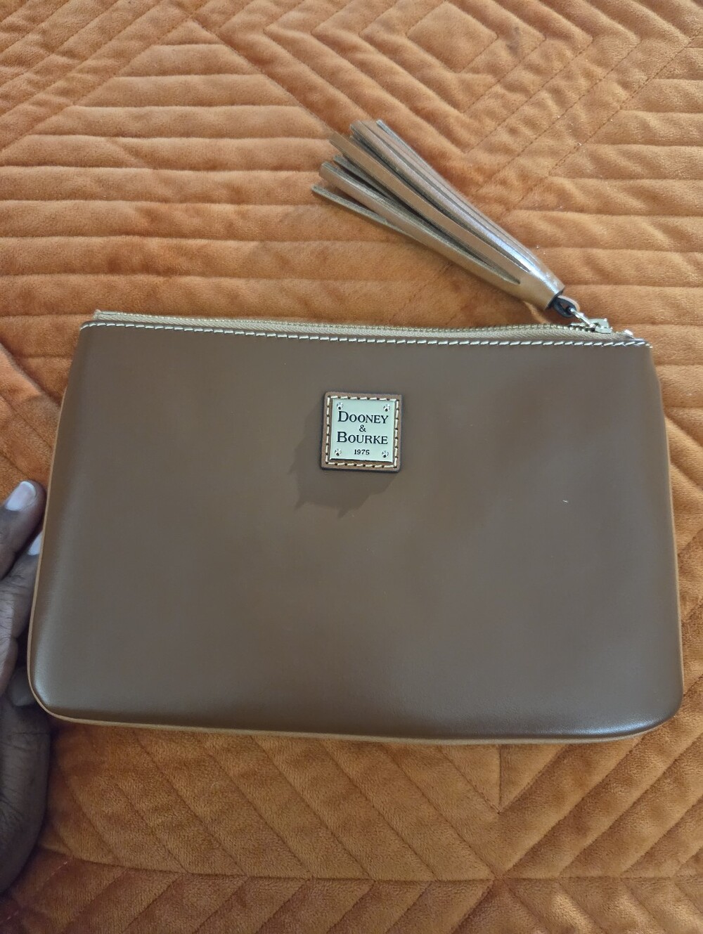 Dooney And Bourke Carrington Wexford Leather Wristlet